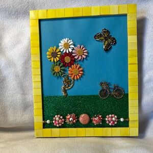 Colorful Floral Art Frame